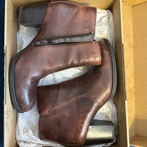 Born Alter Leather Heeled Ankle Boots